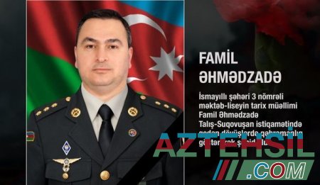 Азербайджанский учитель погиб при освобождении оккупированных земель на талыш-суговушанском направлении